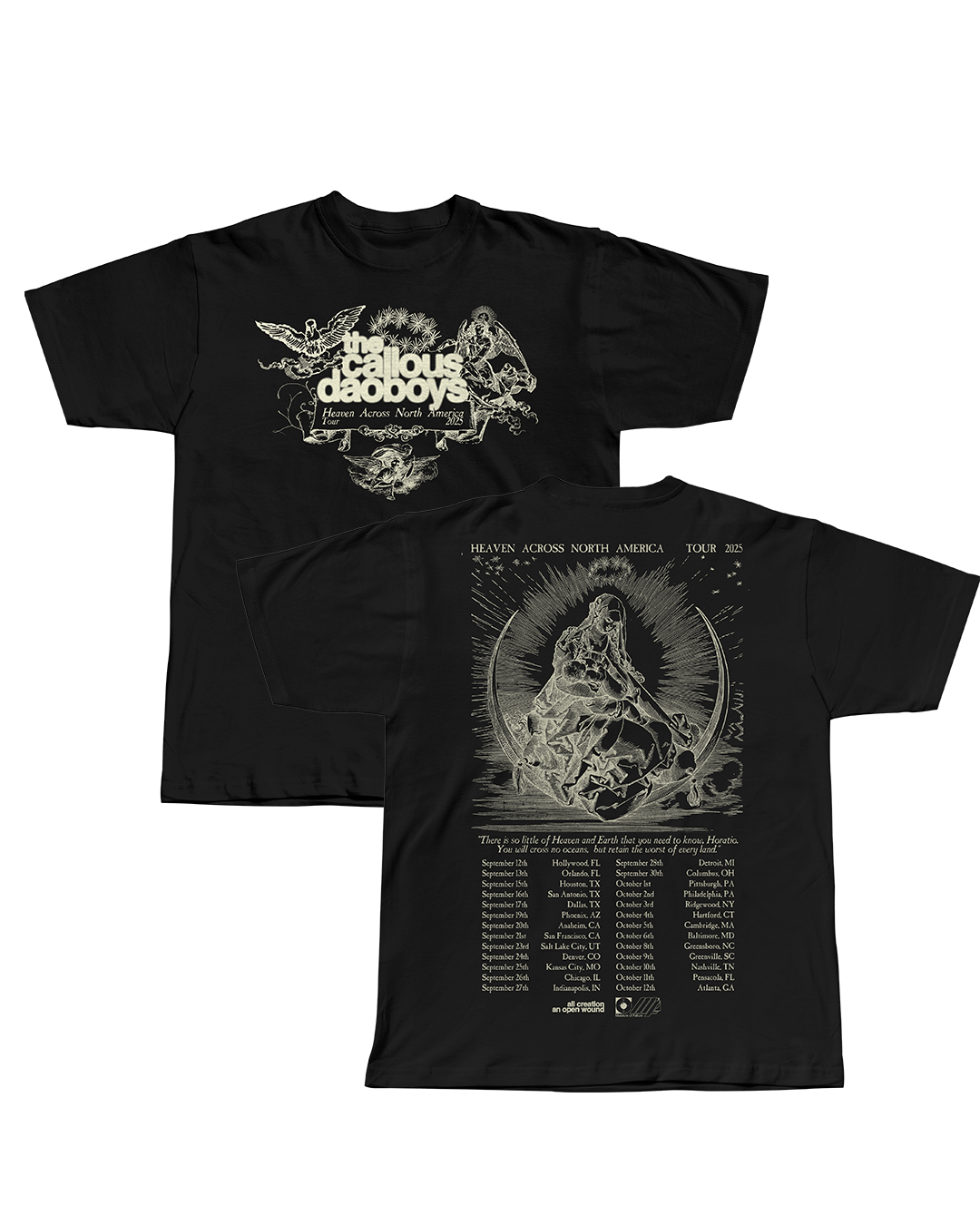 チェカーズ　ツアーTシャツ　GO SEVEN HEAVEN HEAVEN ACROSS AMERICA • 2025 TOUR TEE – Callous Daoboys